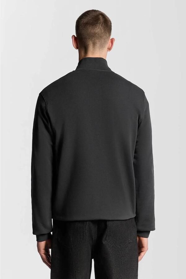 Lyle & Scott Sweaters Lyle & Scott ML2022V LOOPBACK QUARTER ZIP SWEAT-W635 GUNMETAL