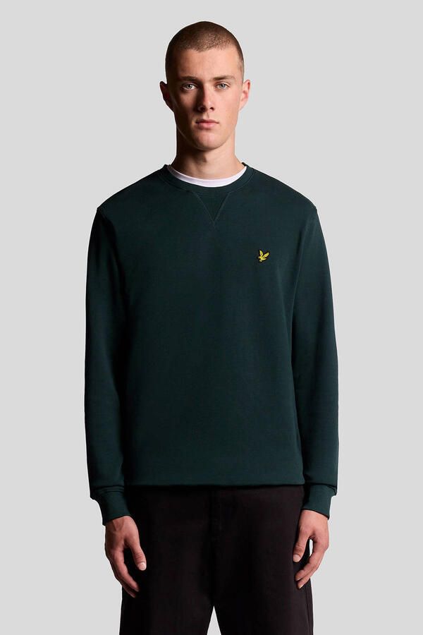 Lyle & Scott Sweaters Lyle & Scott Lyle Scott Trui Donker Groen - Foto 5