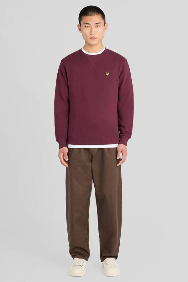 Lyle & Scott Sweater Lyle & Scott ML424VOG CREW NECK-Z562 BURGUNDY - Foto 4