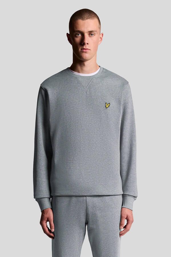 Lyle & Scott Sweater Lyle & Scott ML424VOG CREW NECK-T28 MID GREY MARL - Foto 6