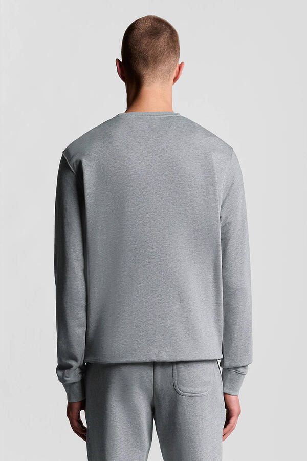 Lyle & Scott Sweater Lyle & Scott ML424VOG CREW NECK-T28 MID GREY MARL - Foto 7