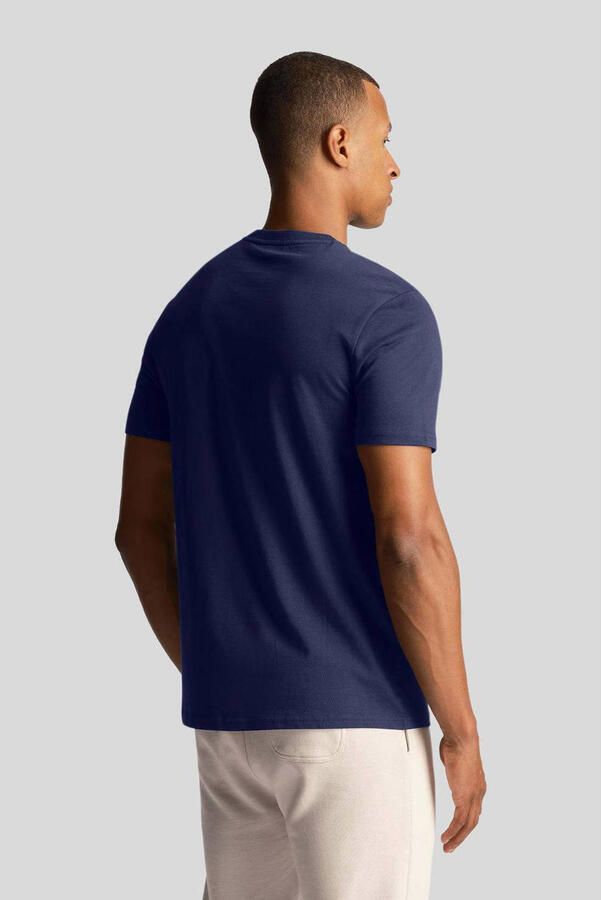 Lyle & Scott Plain T-shirt Donkerblauw Ts400Vog Blauw Heren - Foto 3