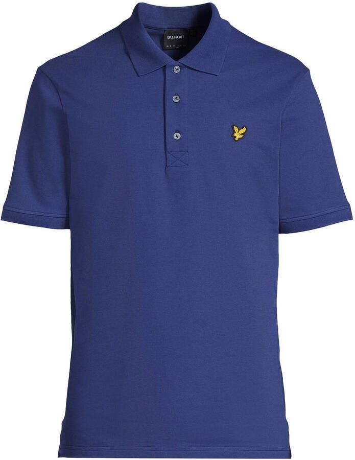 Lyle & Scott regular polo donkerblauw