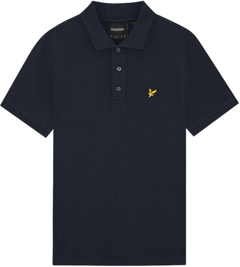 Lyle & Scott regular polo donkerblauw