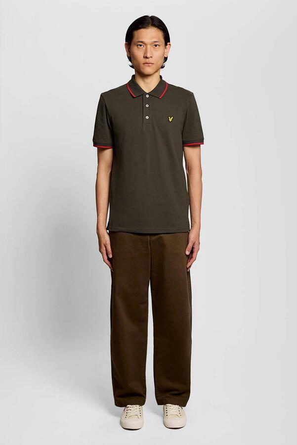 Lyle & Scott regular polo donkergroen - Foto 2