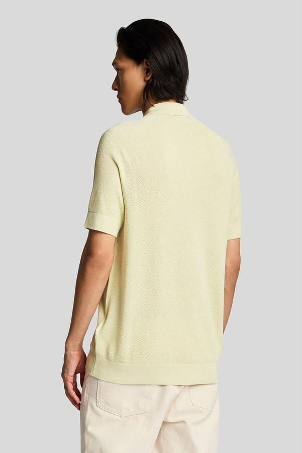 Lyle & Scott Polo Shirt Korte Mouw Lyle & Scott Gebreid poloshirt van linnenmix - Foto 2