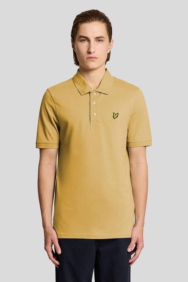LYLE & SCOTT Heren Polo's & T-shirts Plain Polo Shirt Perzik - Foto 5