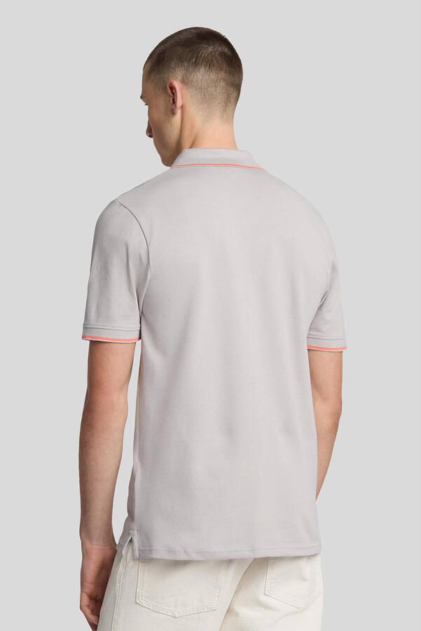 Lyle & Scott T-shirt Lyle & Scott SP1524VOG TIPPED POLO-X734 PALE GREY
