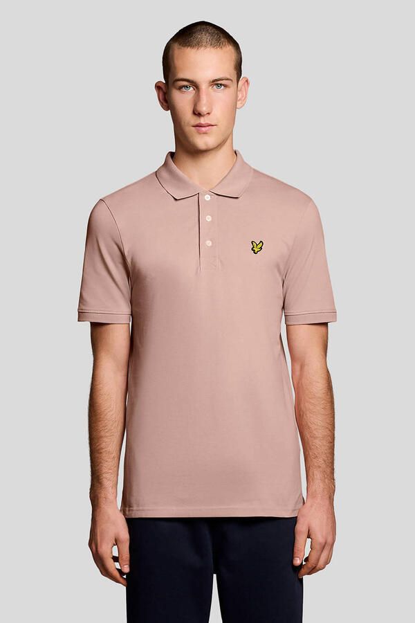 Lyle & Scott T-shirt Lyle & Scott Poloshirt Grapefruit Roze