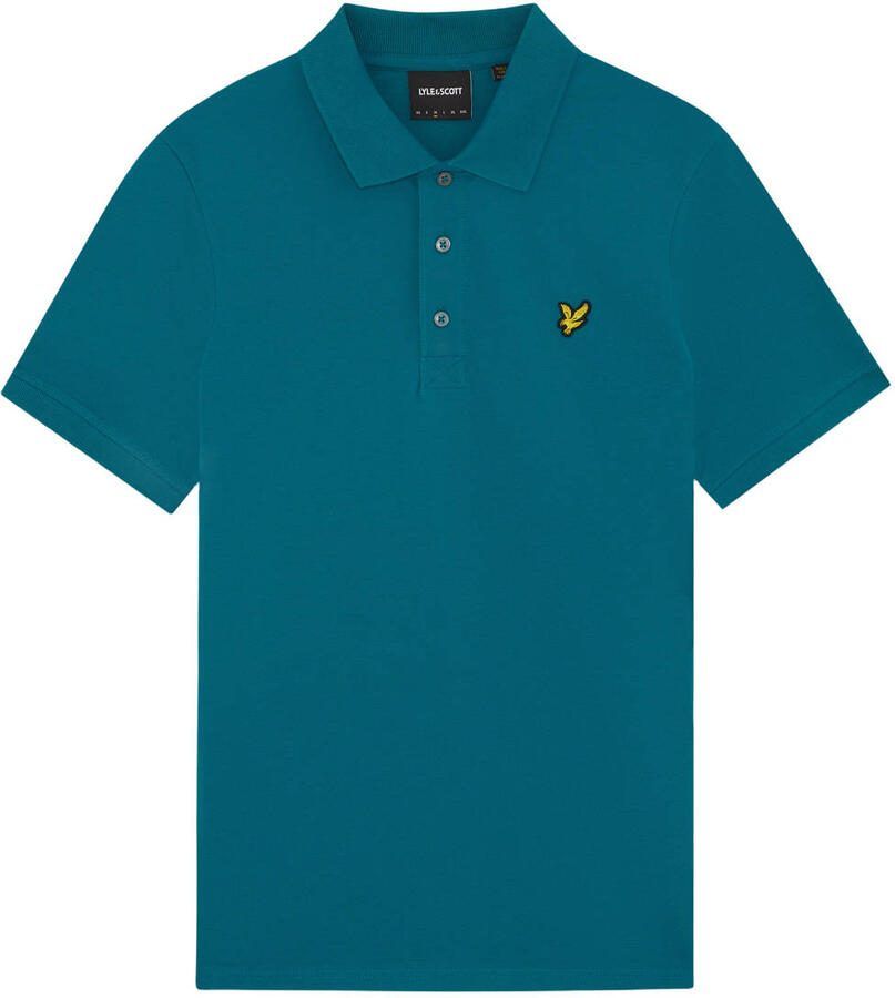 Lyle & Scott regular polo petrol