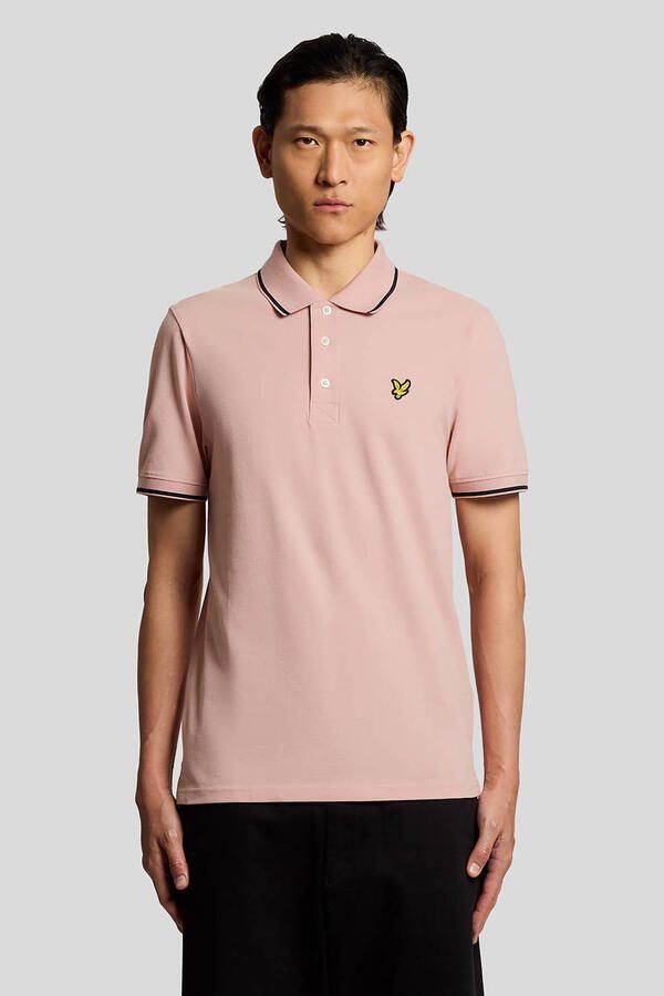 Lyle & Scott regular polo roze