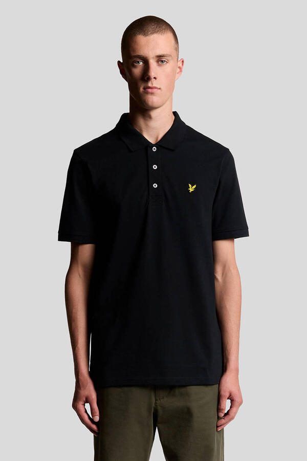 Lyle & Scott Polo Shirt Korte Mouw Lyle & Scott Effen poloshirt van biologisch katoen - Foto 4