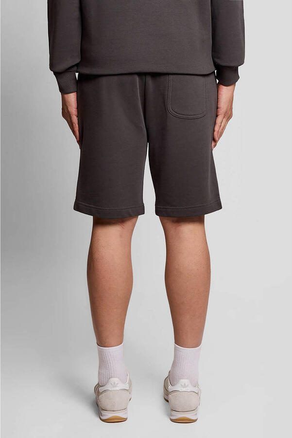 Lyle & Scott Korte Broek Lyle & Scott ML414VOG SWEAT SHORT-W635 GUNMETAL - Foto 2