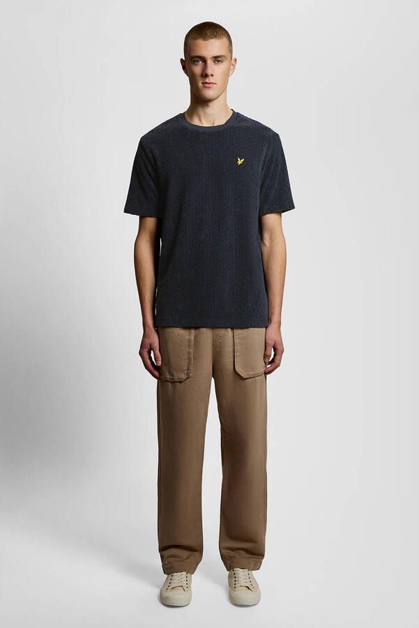 Lyle & Scott regular T-shirt donkerblauw - Foto 3