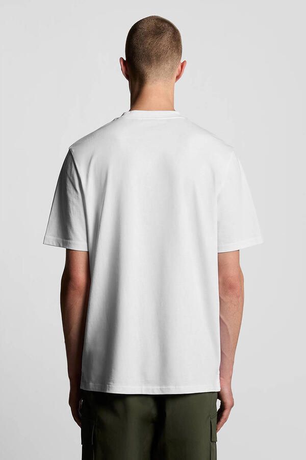 Lyle & Scott Oversized T-Shirt White Heren - Foto 3