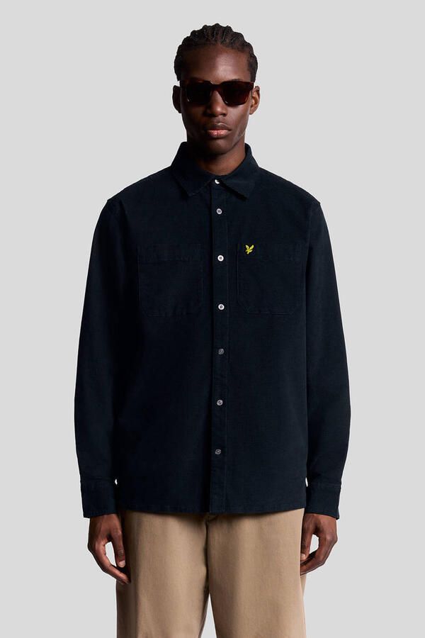 Lyle & Scott Overhemd Lange Mouw Lyle & Scott Corduroy overhemd