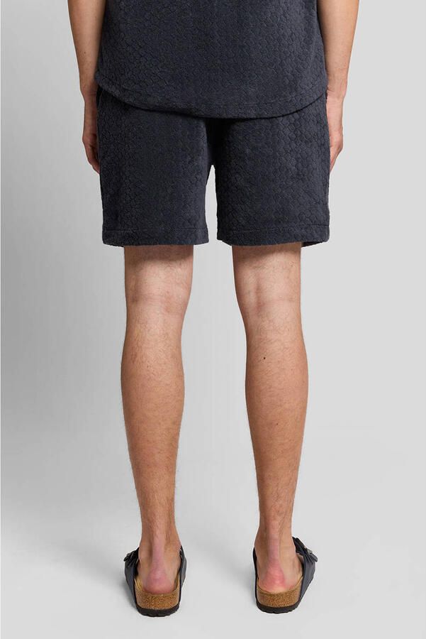 Lyle & Scott slim casual short donkerblauw - Foto 2