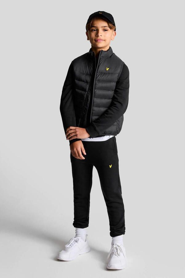 Lyle & Scott slim fit joggingbroek MLB2006V zwart Jongens Katoen Effen 170 176 - Foto 3