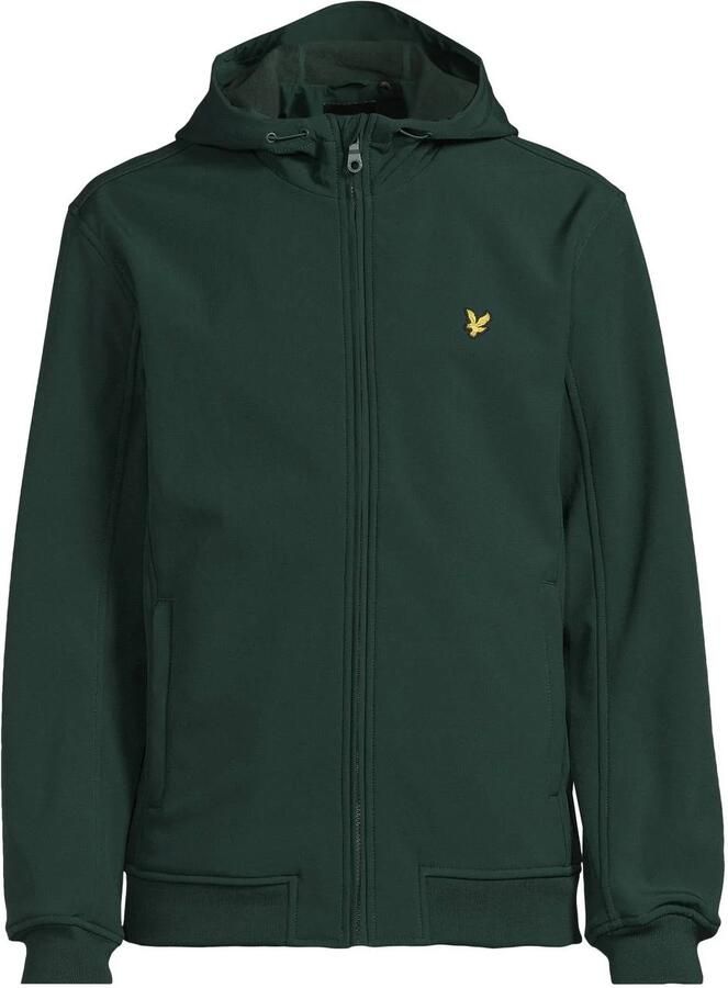 Lyle & Scott softshell jas dark green