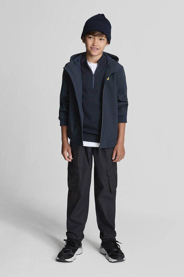 Lyle & Scott softshell jas donkerblauw