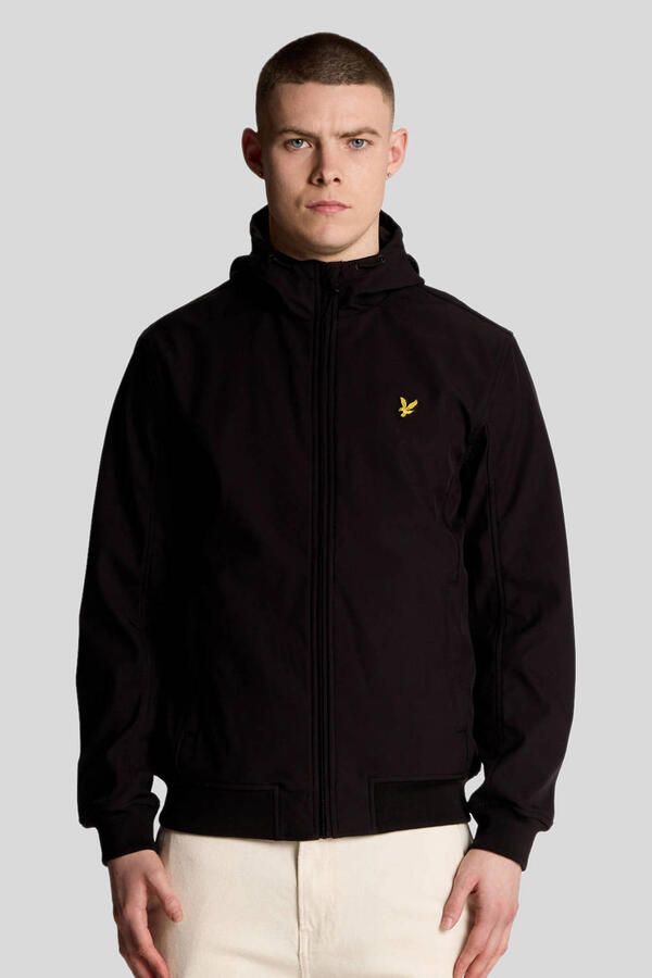 LYLE & SCOTT Heren Jassen Mesh Back Softshell Jacket Zwart - Foto 5