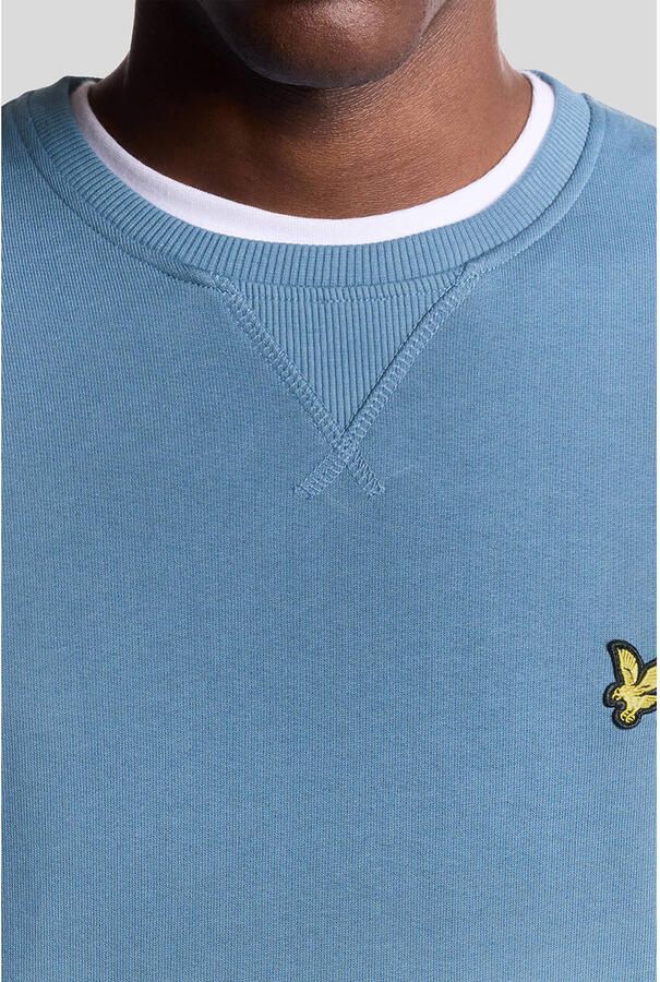 Lyle And Scott Sweater Lyle Scott Sweat Crewneck Ocean Blauw