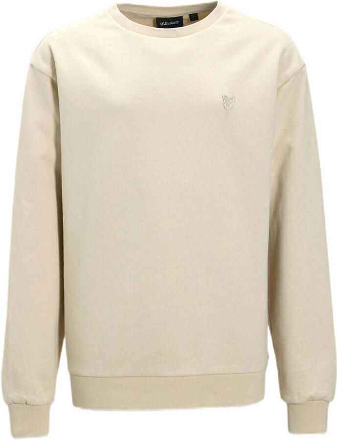 LYLE & SCOTT Jongens Truien & Vesten Heavy Weight Drop Shoulder Crew Neck Beige - Foto 4