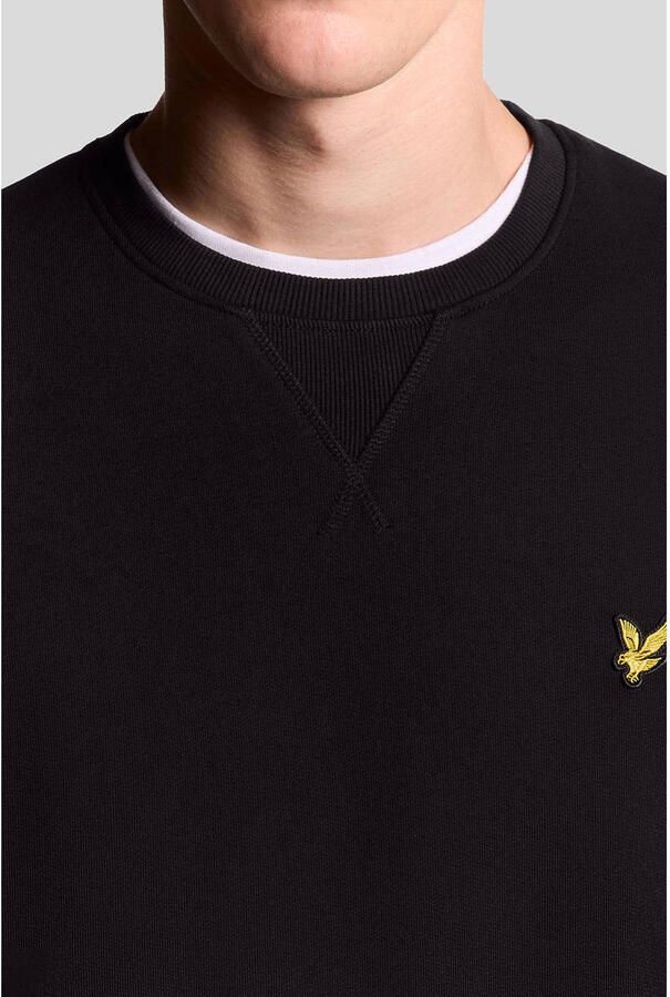 Lyle & Scott Klassieke Katoenen Trui in Verschillende Kleuren Black Heren - Foto 6