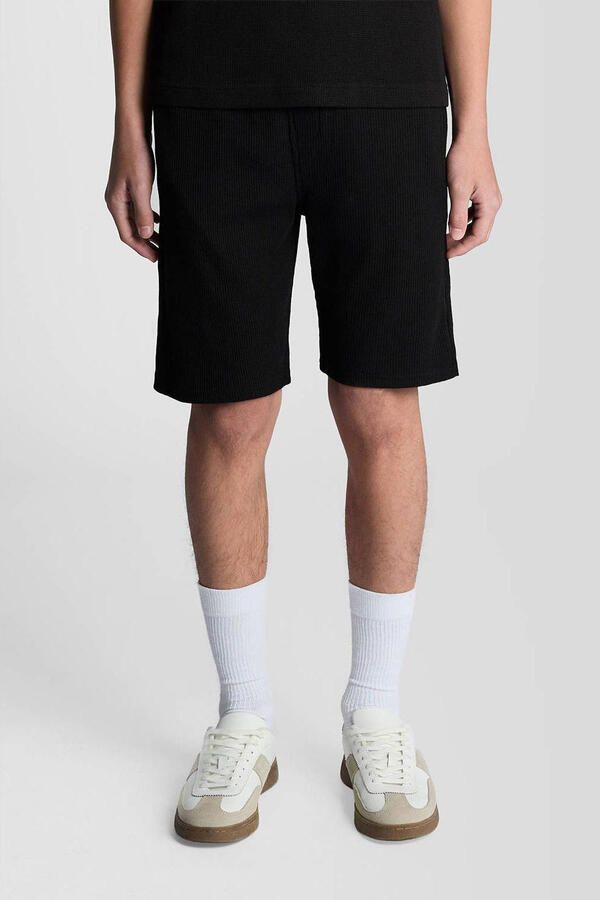 LYLE & SCOTT Jongens Broeken Waffle Short Zwart - Foto 3