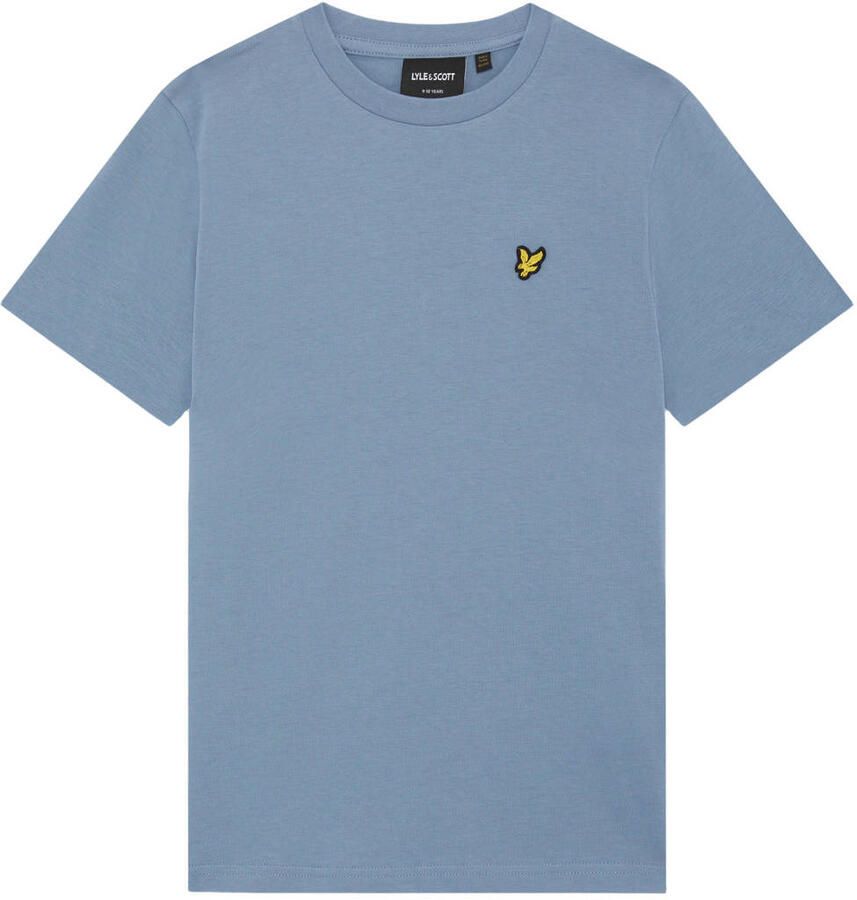 LYLE & SCOTT Jongens Polo's & T-shirts Plain T-shirt Lichtblauw - Foto 3