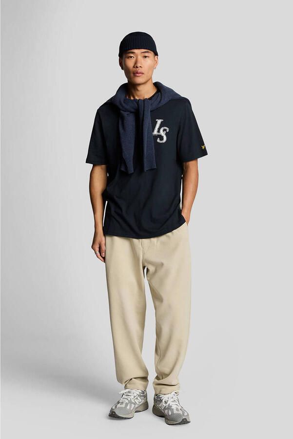 Lyle & Scott SS T-Shirts Emblem T-Shirt Blue Heren - Foto 2