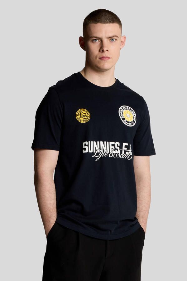 Lyle & Scott T-shirt donkerblauw