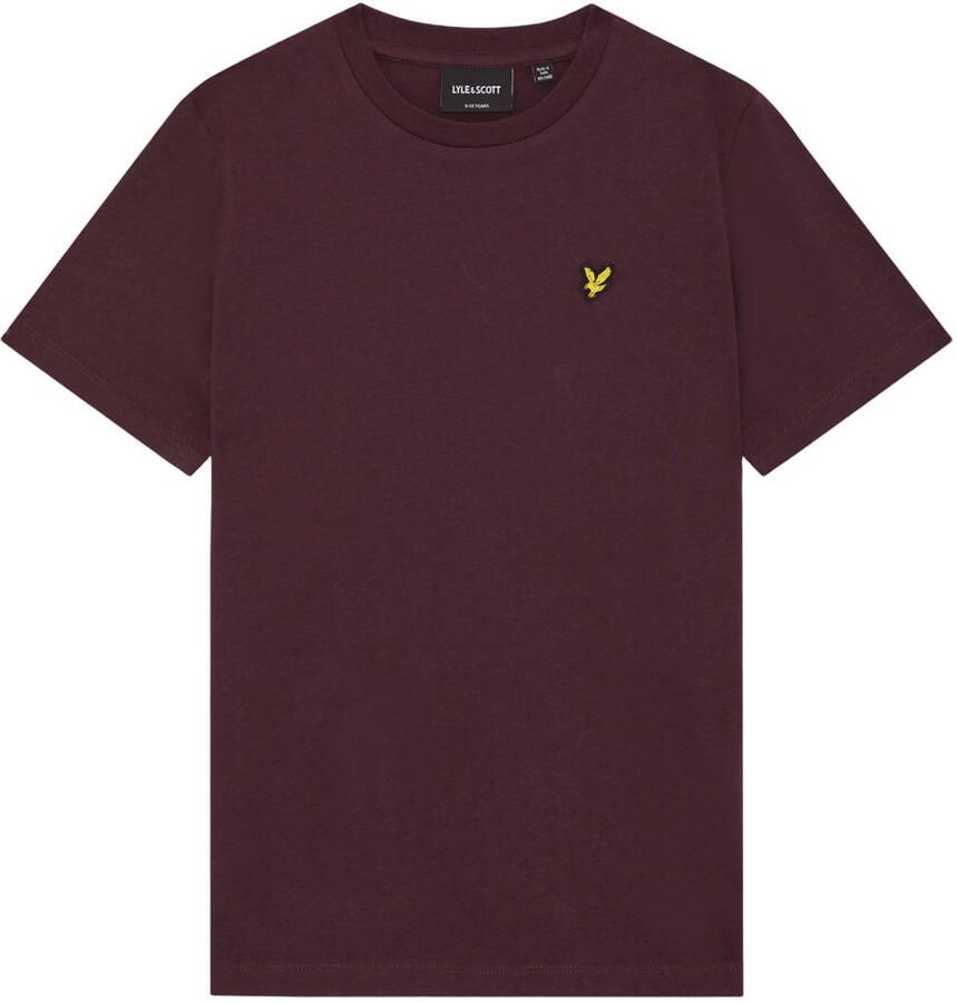 LYLE & SCOTT Jongens Polo's & T-shirts Plain T-shirt Bordeaux - Foto 3