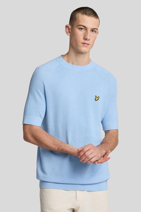 Lyle & Scott Linnen Blend Knitted T-shirt Heren - Foto 3