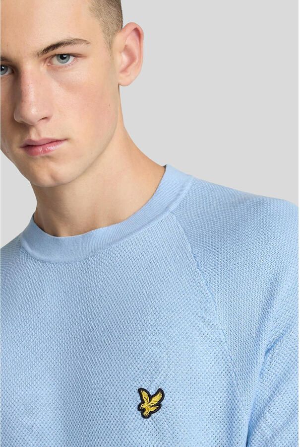 Lyle & Scott Linnen Blend Knitted T-shirt Heren