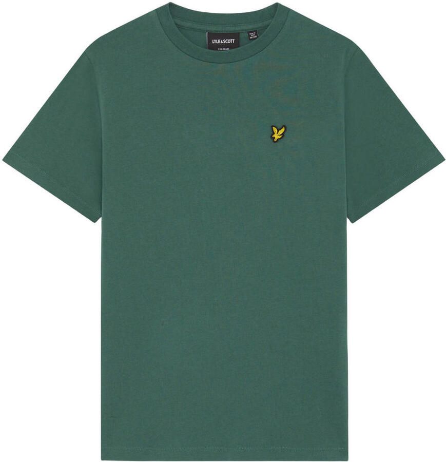 LYLE & SCOTT Jongens Polo's & T-shirts Plain T-shirt Donkergroen - Foto 3