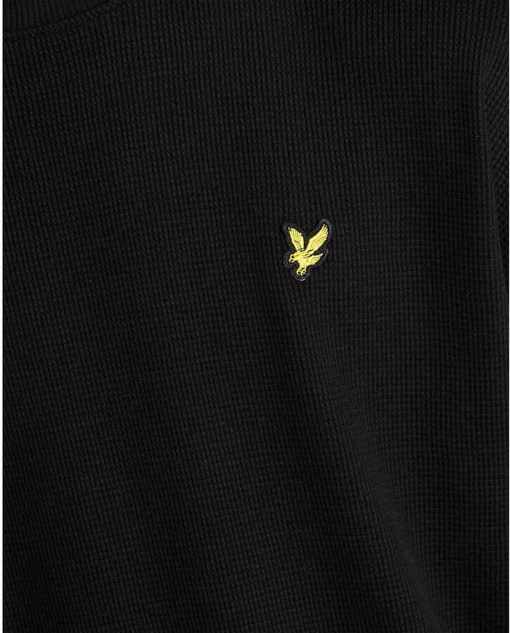 LYLE & SCOTT Jongens Polo's & T-shirts Waffle T-shirt Zwart - Foto 4
