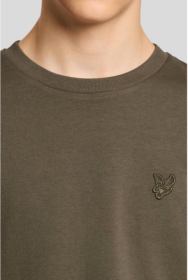 LYLE & SCOTT Polo's & T-shirts Heavy Weight Relaxed T-shirt Khaki - Foto 4