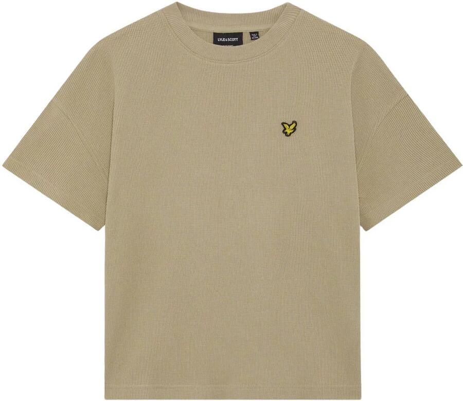 LYLE & SCOTT Jongens Polo's & T-shirts Waffle T-shirt Zand - Foto 3