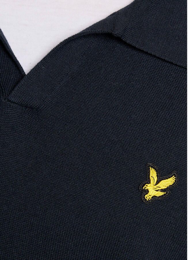 Lyle & Scott trui fijn gebreid donkerblauw - Foto 2