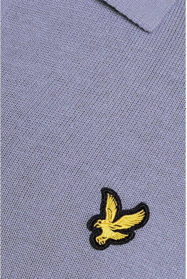Lyle & Scott trui fijn gebreid lila - Foto 2
