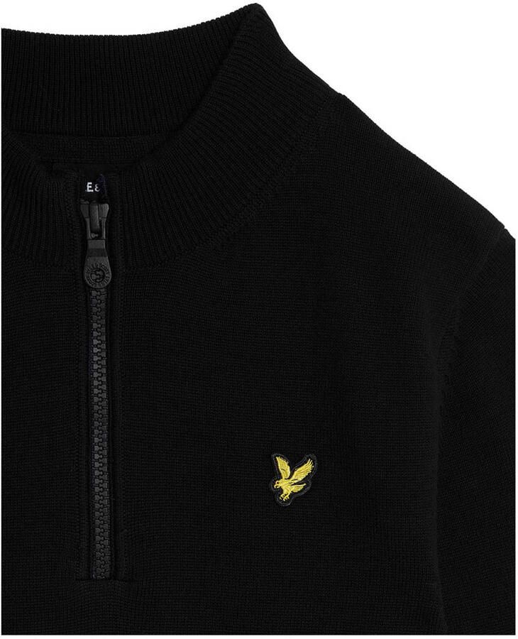 LYLE & SCOTT Jongens Truien & Vesten 1 4 Zip Jumper Zwart - Foto 3