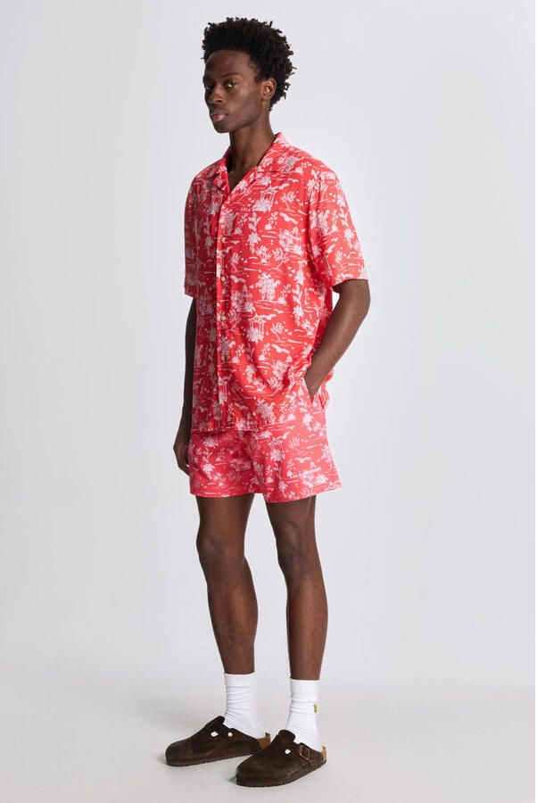 Lyle & Scott zwemshort rood