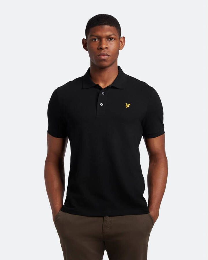 Lyle & Scott Polo Shirt Korte Mouw Lyle & Scott Effen poloshirt van biologisch katoen - Foto 2