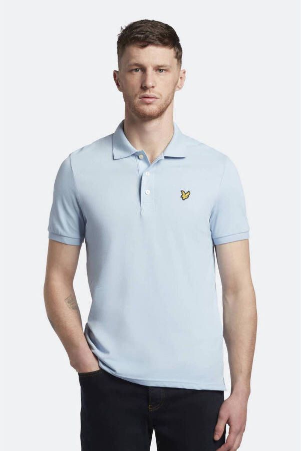 LYLE & SCOTT Heren Polo's & T-shirts Plain Polo Lichtblauw