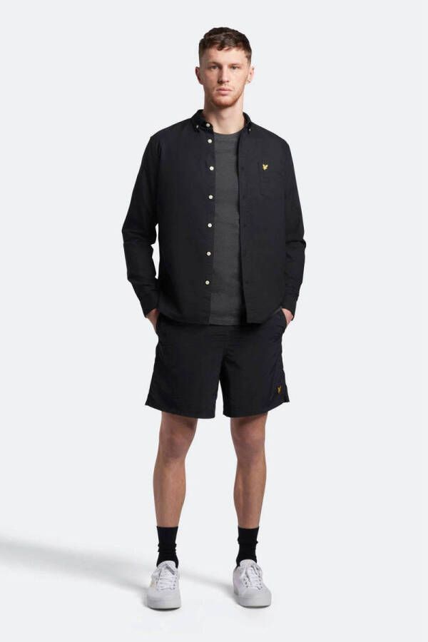 LYLE & SCOTT Heren Overhemden Oxford Shirt Zwart