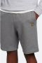 Lyle & Scott regular fit short met borduursels mid grey marl - Thumbnail 1