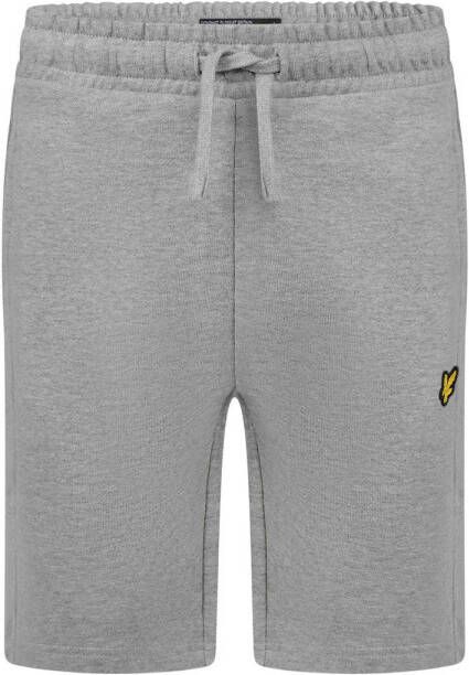 Lyle & Scott regular fit sweatshort grijs Jongens Katoen Effen 140