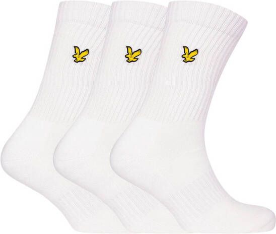 Lyle & Scott 1874 Sprtsk502 3 Pack Socks Wit Heren