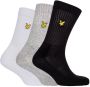 Lyle & Scott Kleurrijke Crew Sokken Pakket Multicolor Heren - Thumbnail 1